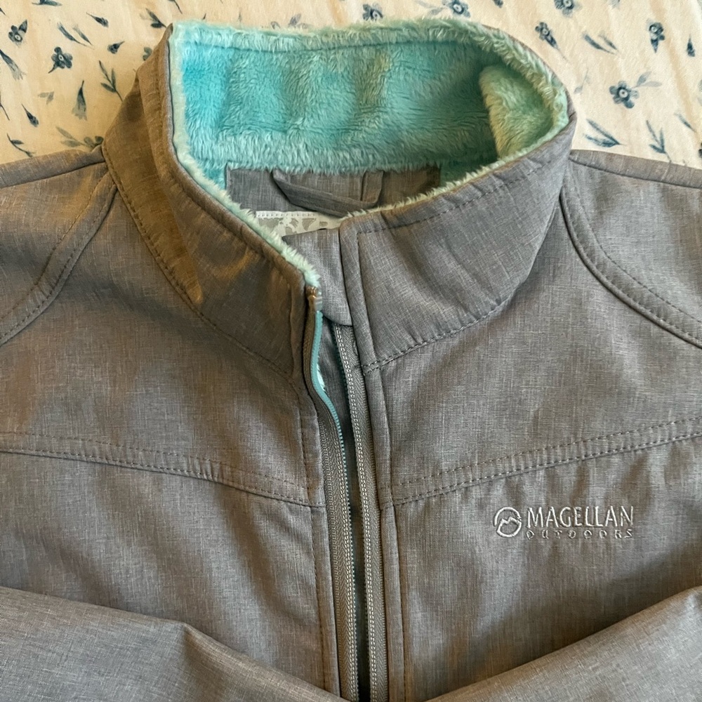 Magellan Outdoors Jacket with Soft Blue Interior